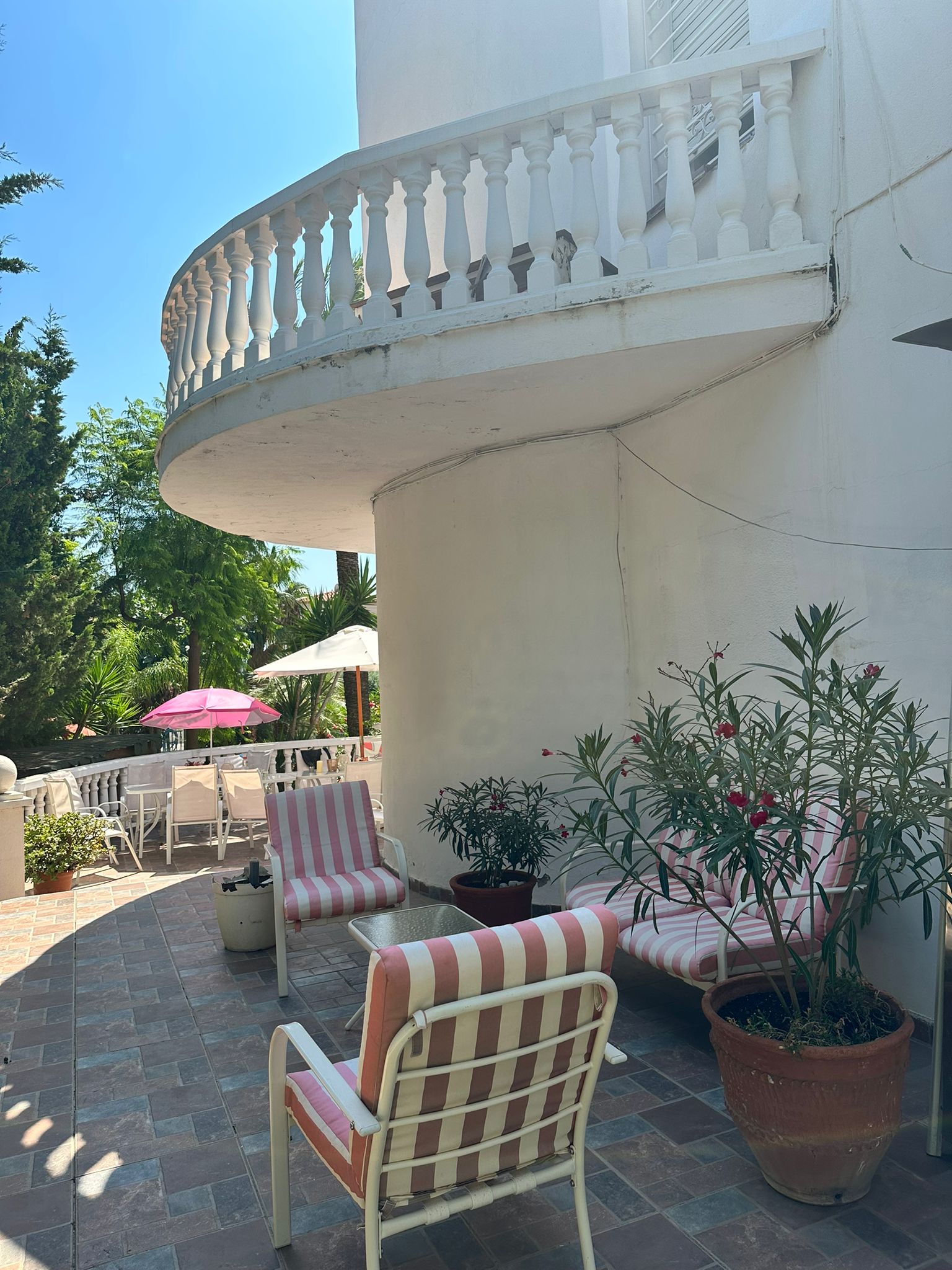 Terrace off one of the bedroom on the ground floor